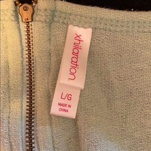 Xhilaration turquoise 3/4 sleeve top size large - Picture 6 of 7